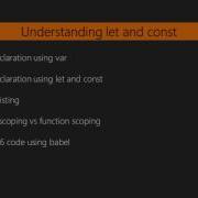 Web Development With Angular 2 Bootstrap Scope Of Variables Using Let And Const Packtpub Com