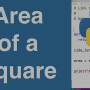 Area Of A Square Python Example
