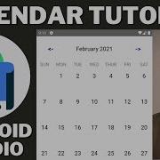 Calendar App Example Android Studio Tutorial