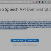 Web Speech API Medical Demo