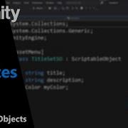 Unity Scriptable Objects For Beginners