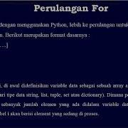 Logika Algoritma Looping For Dengan Python Pertemuan 5 Part 1