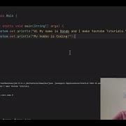 2 Writing Our First Program In Java Print Anything In Java Java For Newbies CodeWithRonak