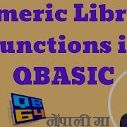 Numeric Library Functions In Qbasic Computeraddiction INT SQR ABS CINT SGN Library Function
