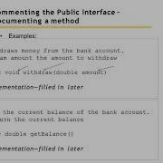 Big Java Chapter 3 Section 2 Part 2 Commenting The Public Interface