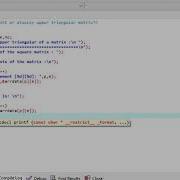 Program In C To Print Or Display Upper Triangular Matrix
