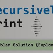 Print A Diamond Using C Recursively Pattern Printing In C C Programming Tutorial