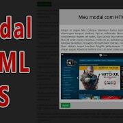 Criando Modal Com HTML E Javascript Puro