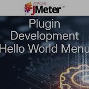 Разработка плагина для JMeter меню Hello World