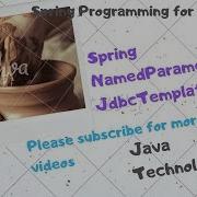 Spring NamedParameterJdbcTemplate By Suresh