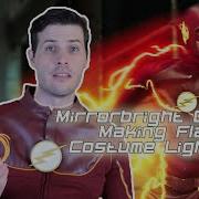 Flash Cosplay Costume Lightnight Using EL Wire
