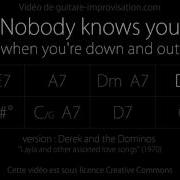 Nobody Knows You When You Re Down And Out Backing Track
