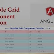 How To Create Sortable Grid Component In Angular 01 Reusable Table Sort Component