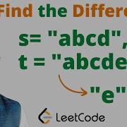 389 Find The Difference Java Leetcode Hindi