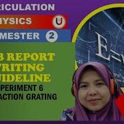 LAB REPORT WRITING EXP 6 DIFFRACTION GRATING