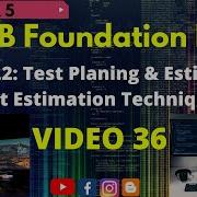 ISTQB Foundation Level CH 5 Test Management Topic 5 2 Test Planning Estimation Technique Video 36
