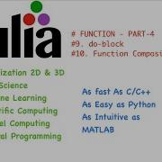 Julia Episode 8 Function Part 4 Advance