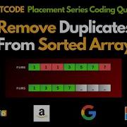 Remove Duplicates From Sorted Array Tamil Leetcode 26