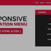 Responsive Navigation Menu Using Only HTML CSS