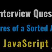 Squares Of A Sorted Array JavaScript