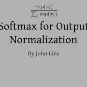 Softmax Normalization