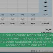 Monthly Timesheet Template