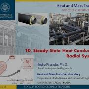 1D And Steady State Heat Conduction RADIAL SYSTEM Part 1 Of 2