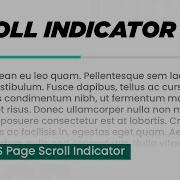 Page Scroll Indicator Using Html CSS