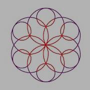 Simple Python Turtle Graphic And Code Overlapping Circles