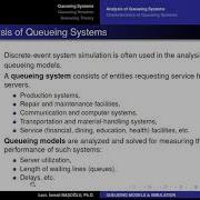 Simulation Modeling 54 Analysis Of Queueing Systems