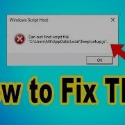 Windows Script Host Error Cannot Find Script File How To Fix This RJ Solution