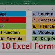 Top 10 Most Important Excel Formulas Made Easy