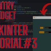 Create A Entry Widget In Tkinter Python Tutorial 3