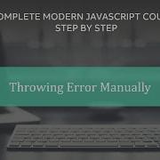 Throwing Error Manually