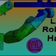 FEA LAD Robotic Hand ANSYS Simulation Quick Animation Stresses And Deformation Shape