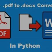 Convert PDF To Word Using Python Pdf2docx Tutorial Step By Step LibreOffice Soffice DOCXtoPDF