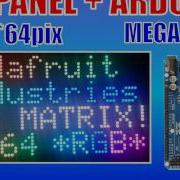 64x32 RGB Adafruit LED Matrix And Arduino Mega 2560