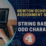 Newton School Odd Characters String Interview Questions In Java Java Top String Questions