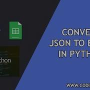 Convert JSON To Excel Using Json2excel Library In Python