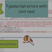 Cannot Find Name Describe Do You Need To Install Type Definitions For A Test Runner Typescript