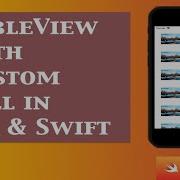 Как использовать TableView с пользовательскими ячейками в Swift и IOS