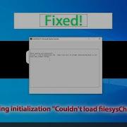 How To Fix Error During Initialization Couldn T Load FilesysCheck Cfg In COD Games