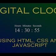 How To Create Digital Clock Using HTML CSS And JavaScript In Urdu Hindi Time With JavaScript
