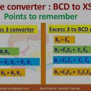 Excess 3 Code To Binary Coded Decimal BCD Converter Digital Logic Circuits