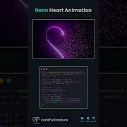 Neon Heart Frontend Backend Coding Python Cssanimation Html5css3 Javascriptcss Webdesign