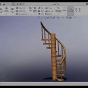 SolidWorks Tutorial How To Make Spiral Stair