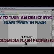 Shape To Text Motion Shape Tween In Flash How To Animate In Flash Tutorial Of Beginners