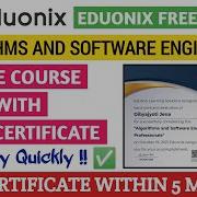 Software Engineering Course Software Engineering Full Course Eduonix Free Course Certificate