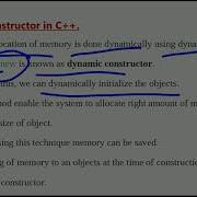 Dynamic Constructor In C