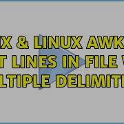 Unix Linux Awk To Print Lines In File With Multiple Delimiters 3 Solutions